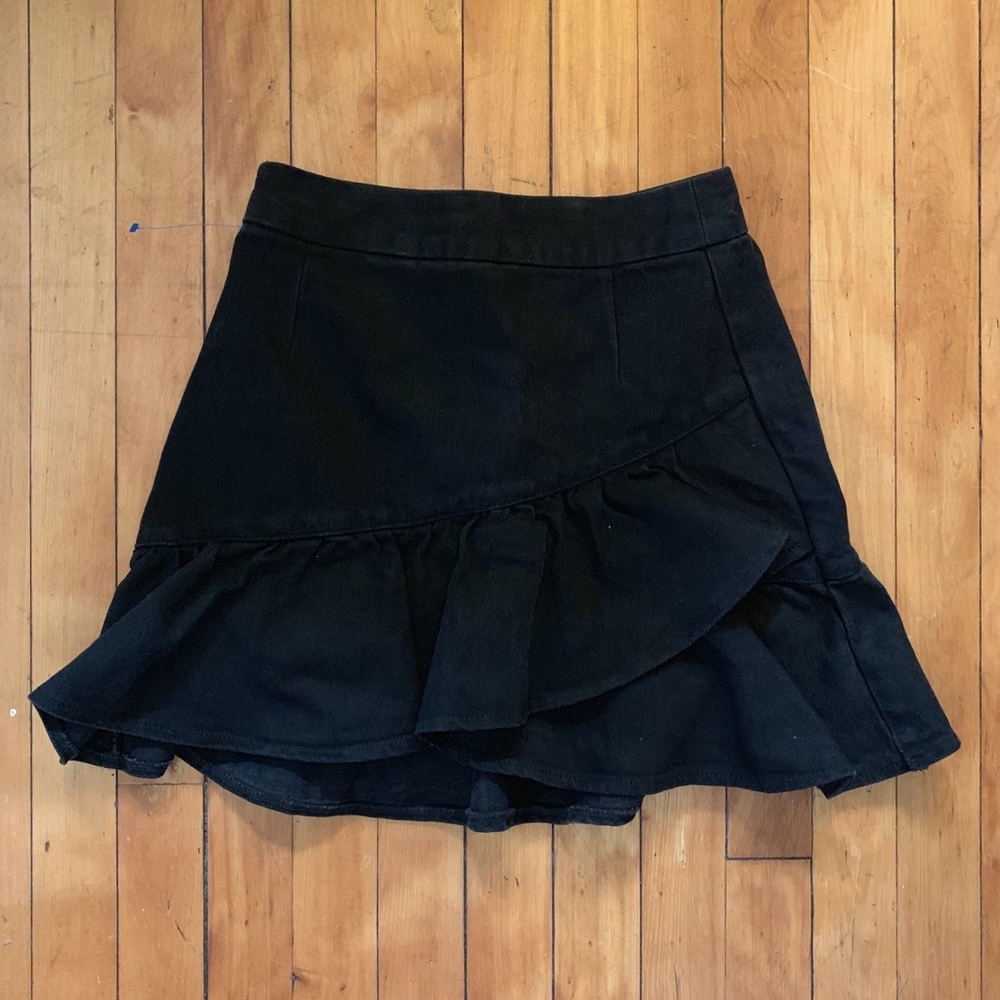 TOSHOP SKIRT black denim (size US 2)